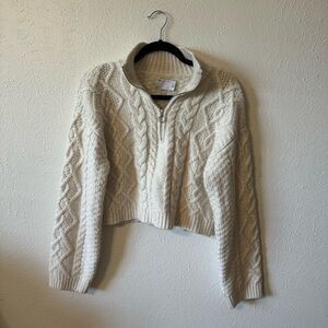 ASOS Design half zip crop sweater